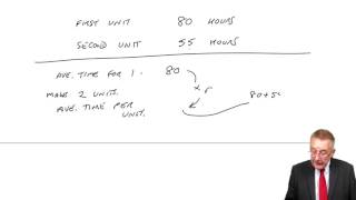 ACCA F5 Budgeting - Learning curves part 2