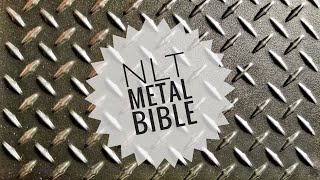 NLT Metal Bible w/ Diamond Plate METAL cover! screenshot 5