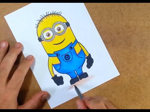 Desenhos dos Minions para Colorir e Imprimir - Aprender a Desenhar