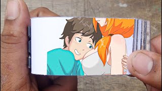 Alex Love Steve Flipbook | Minecraft Anime Cartoon Flip Book #1 | Flip Book Artist 2023