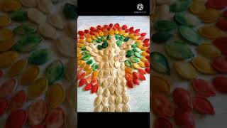 Pumpkin seed craft  #realtuitions