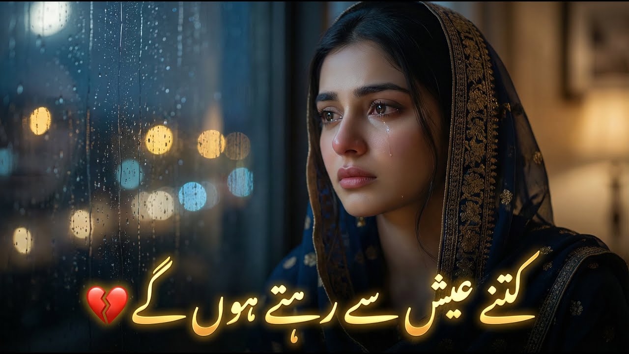 Kitne Aish Se Rehte Honge 💔 | Sad Urdu Ghazal | Heart Touching Lo-Fi 