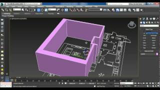 Урок 3. Часть 1/2 .Моделирование стен, перенос чертежа в 3D-max. Урок 3. Часть 1/2 .Моделирование стен, перенос чертежа в 3D-max.
