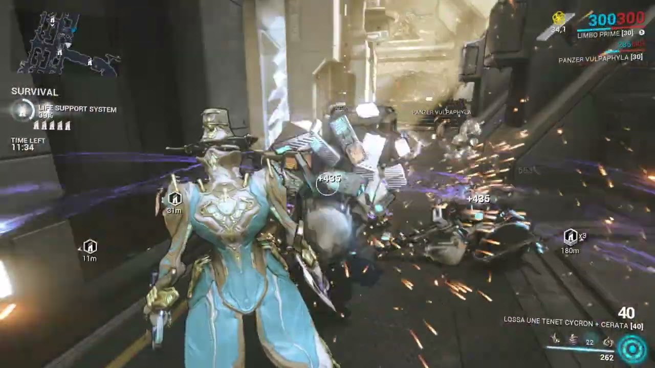 Warframe: Solo Grendel Farm | Survival | Limbo Prime
