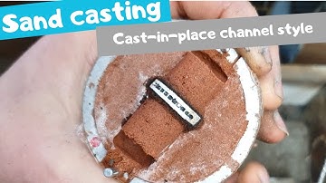 Sand casting - Tutorial - Cast-in-place stones channel set style