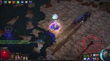 Path of Exile 3.6: SYNTHESIS Shaper kill in 1 second ! Winter orb / Ice spear