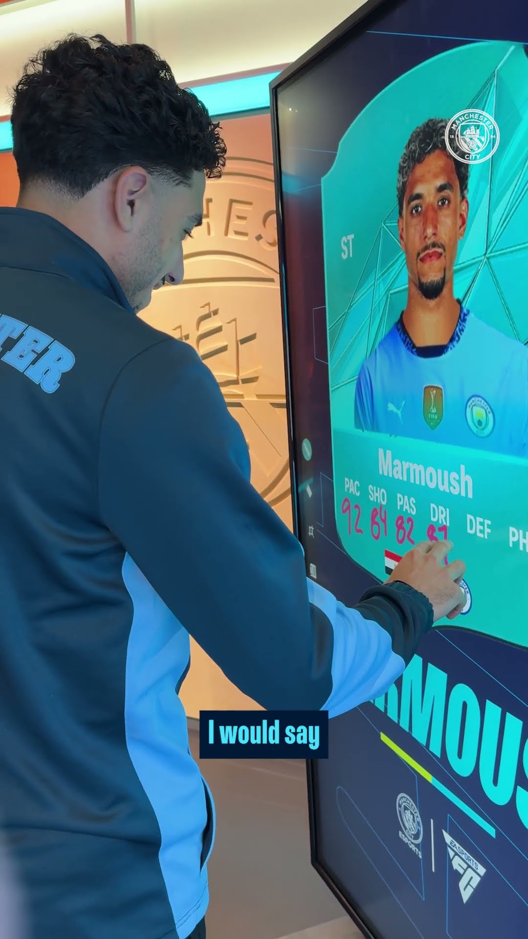 Omar Marmoush fixes his FC 25 Rating! ?⚽️ #FC25 #ManCity #Football #Shorts