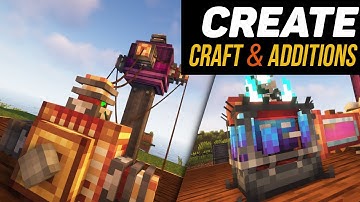 Гайд по Create Crafts & Additions 1.18.2-1.20.1 Электромотор. Обзор всех механизмов (minecraft java)