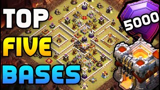 TOP 5 BEST TOWN HALL 11 BASES OF 2020 - With Base Links - Th11 Trophy Base - Th11 WAR CWL Base COC