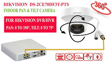 hikvision indoor pan tilt camera for dvr/hvr  DS-2CE70DF3T-PTS wiring connection with dvr