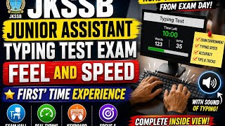 JKSSB JUNIOR ASSISTANT REAL FEEL OF TYPING TEST ! SOUND OF KEYBOARD AS IN EXAM HALL