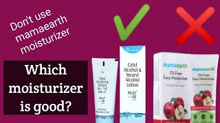 Moisturizer for oily skin| Mamaearth oil free face moisturizer|Moiz LMF 48|Plum green tea mattifying