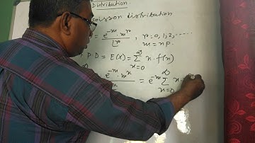 How to find mean of Poisson Distribution part-3 for BBA BCA MBA B.Tech Prof.Dipanjan Dey M.Sc,M.Tech