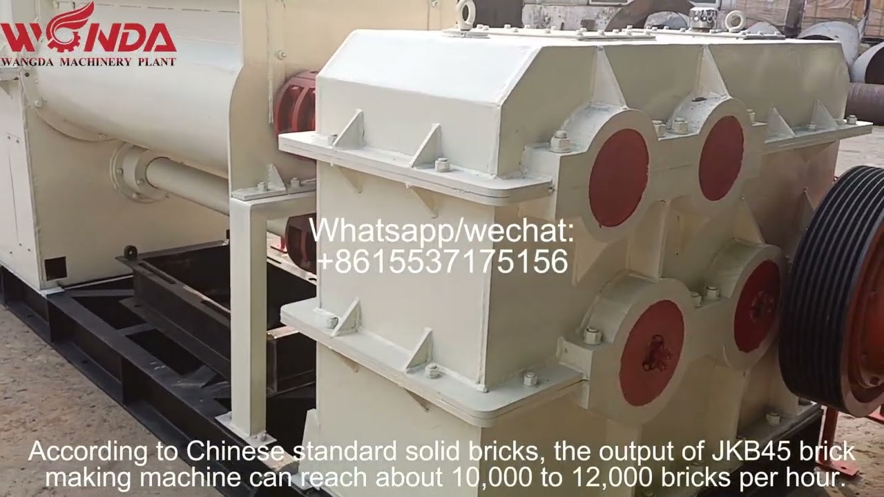 JKB45/45 energy saving vacuum extruder clay brick making machine 