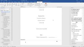 Video 2   Navigation Pane-Pages, Find and Replace, Section Breaks, Differing Page Numbers