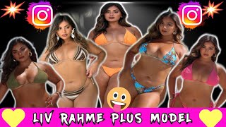 Liv Rahme 💋 Curvy  Plus Size Model ✅ American Curvy Model  🥰 Instagram model  ❤️ Biography