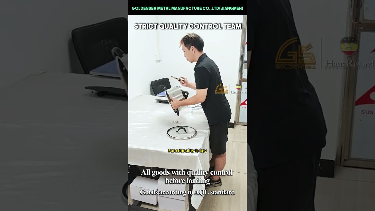 AQL 2.5 pre-shipment quality control for stainless steel cookware