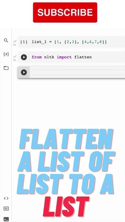 Flatten a List of Lists in Python - YouTube