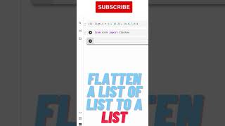 Flatten a List of Lists in Python