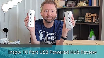 BEST STYLISH USB HUB - Intpw 10 Port USB Powered Hub Review