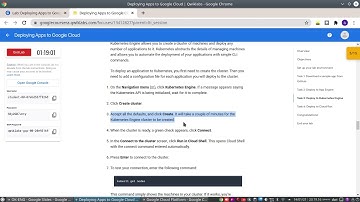 Qwiklabs: Deploying Apps to Google Cloud