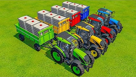 Colors Of Tractor ! Trolley Loading With JCB In Fs22 | LOAD Oil Bugs With TRANSPORT || Fs22