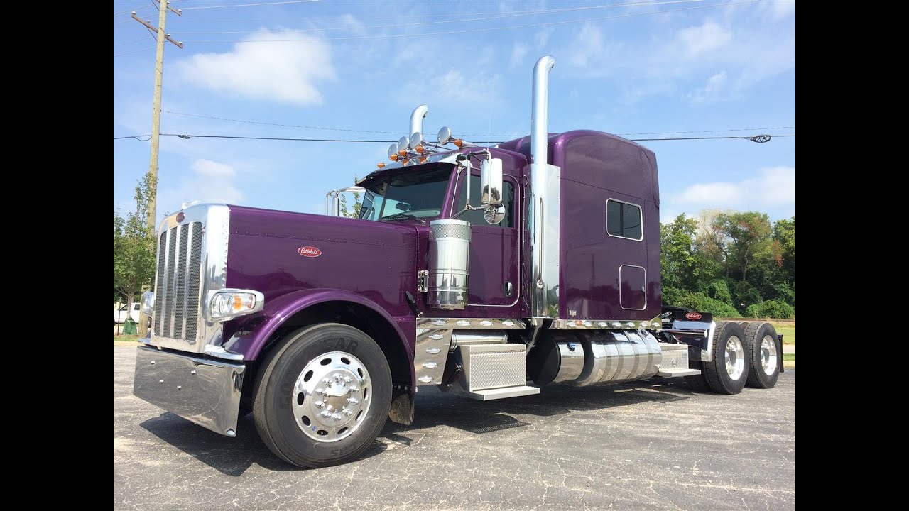 Peterbilt 389 2016 Violet Effect 550 Hp 18 Speed 23 Gauges