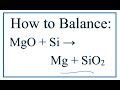 Balancing Chemical Equations