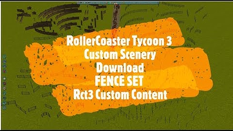 RollerCoaster Tycoon 3 Custom Scenery Download FENCE SET Rct3 Custom Content