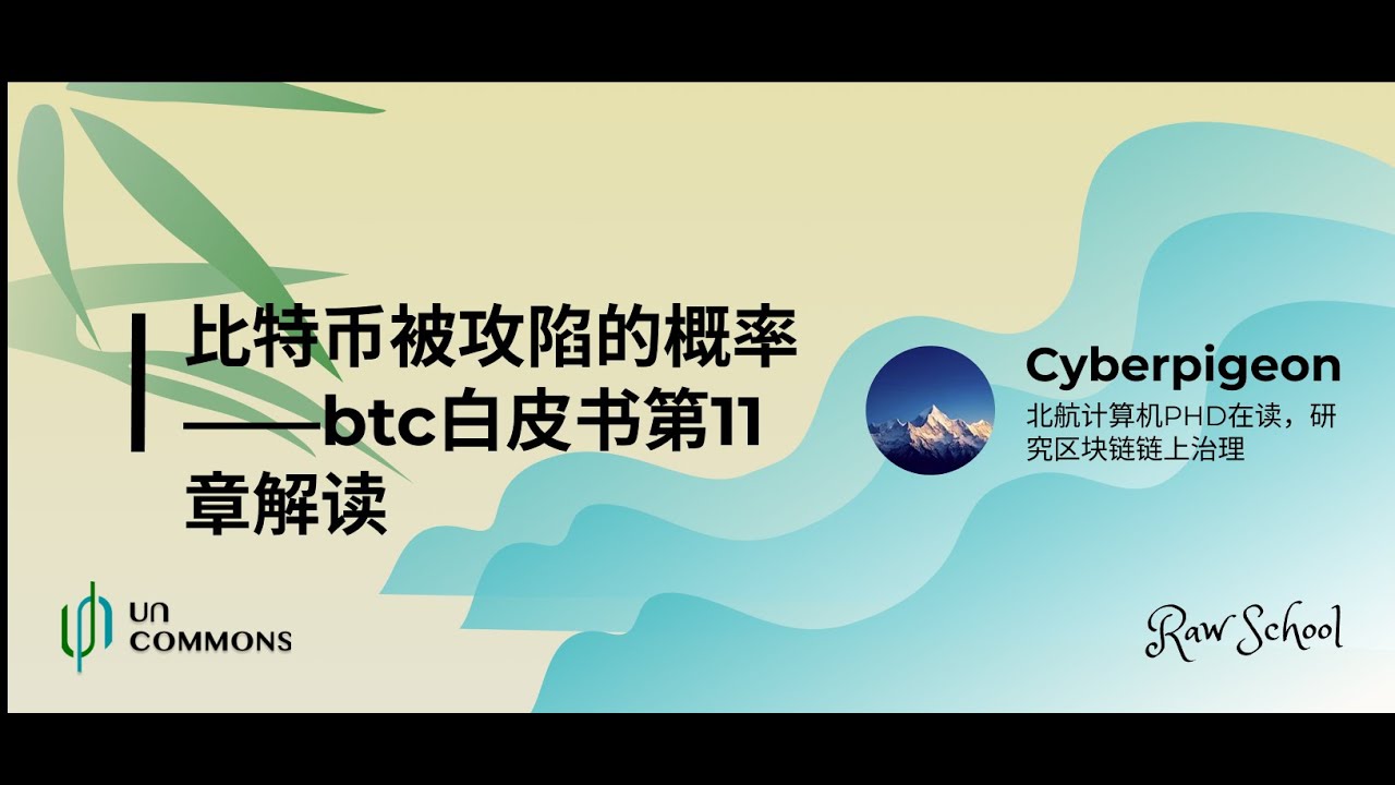 比特币被攻陷的概率——btc白皮书第11章解读