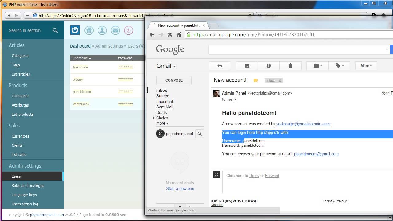 php admin panel custom notification youtube php admin panel