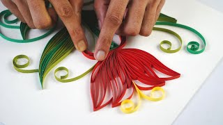 Wow ! making a beautiful flower using some paper strips/ home decor