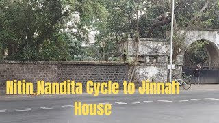 Nitin Nandita Vlogs. Video no 39. Nitin Nandita Cycle to Jinnah house.