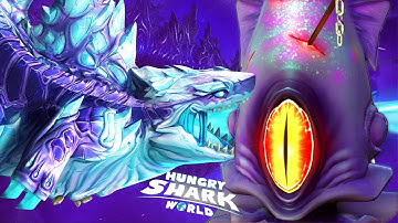 Siêu Cá Mập Shin Sharkjira đại chiến Siêu BOSS Mực Khổng Lồ ( Ai sẽ Thắng? ) - Hungry Shark World