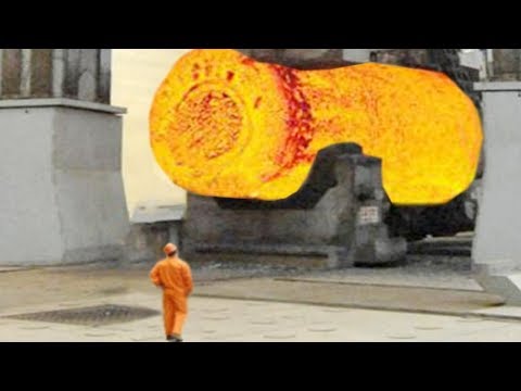 Extreme Dangerous Biggest Heavy Duty Hammer Forging Factory, Hydraulic Steel Forging Process