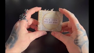 Create a vintage mini folio for Junk Journals from scraps! (Part 2 of 2)