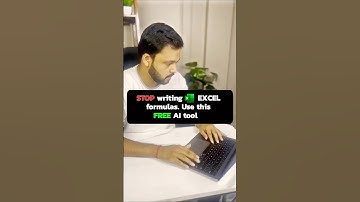 Use this AI For Excel Formulas | Excel Ai Tool Bot | Kshitiz Sanghi Shorts