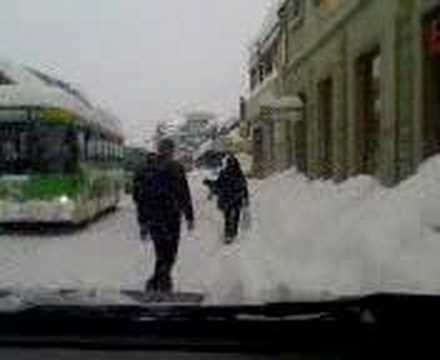 Snow disaster in Svishtov, Bulgaria