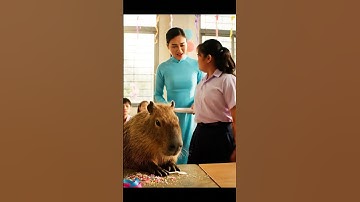 Capy ăn vụng bánh kem của Nhàn #capybara