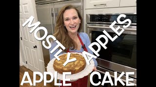 So Many Apples Apple Cake! Delicious and Super Easy To Make. No Mixer Needed. Just Lots of Apples.