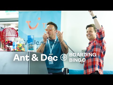 Boarding Bingo with Happiness Ambassadors, Ant & Dec! | TUI