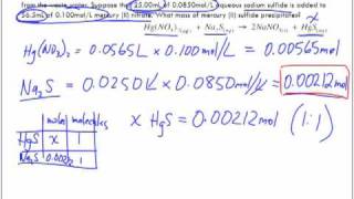 Stoichiometry in Aqueous Solutions Part 4