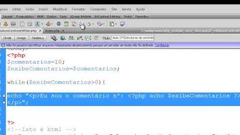 Curso PHP - Aula 27-Estrutura de controle while