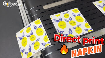 Digital Printing on Tissue | Table Napkin - Full Auto Feeder+Printing all in one Single Pass Printer