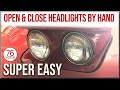 Manually Open & Close C3 Corvette Pop Up Headlights