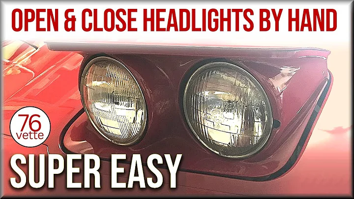 Open & Close Corvette PopUp Headlights by Hand