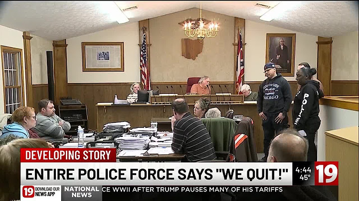 Every police officer in this small Ohio village has resigned