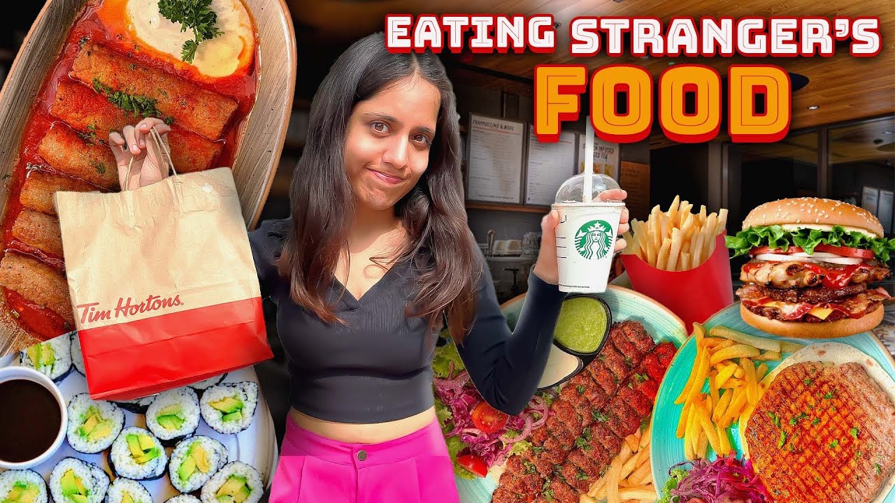 Letting The Person In Front Decide What I Eat For 24 hours😍 | 