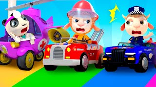 Rescue Team Songs | Fire Truck, Ambulance, Police Car | Songs For Children & Cartoon For Kids