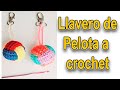 LLAVERO A CROCHET CON SOBRANTES DE LANAS